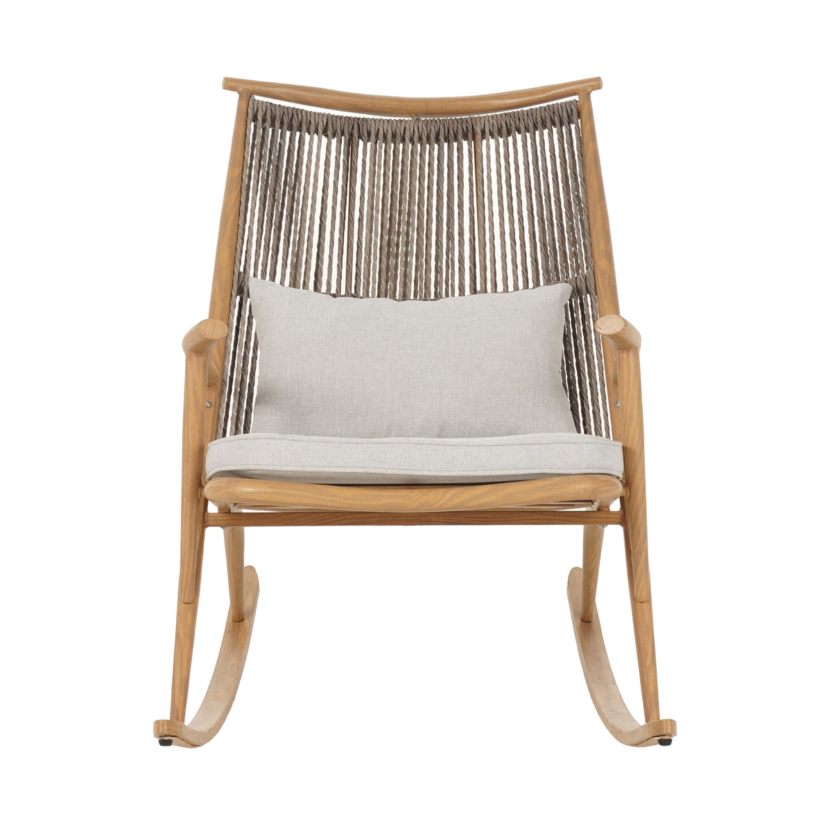 Rattan Backrest Outdoor Rocking Chair | Maison Naturelle