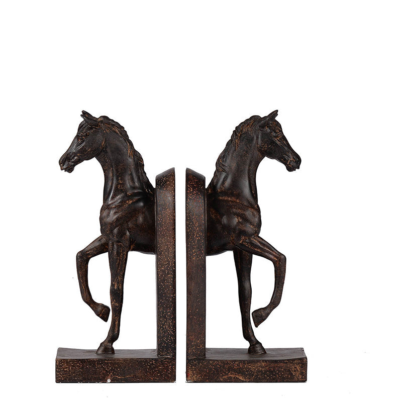 Trotting Horse Bookends - Equestrian