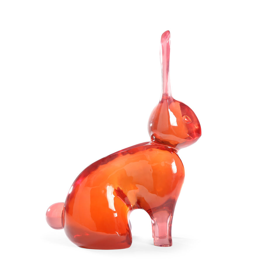 Red Acrylic Decorative Object | Jonathan Adler Rabbit | Oroa.com