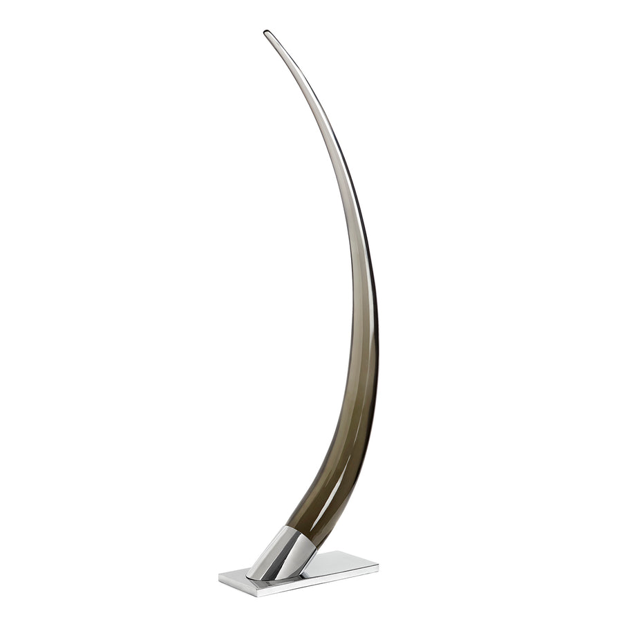 Smoked Acrylic Decorative Object – Tusk – front view