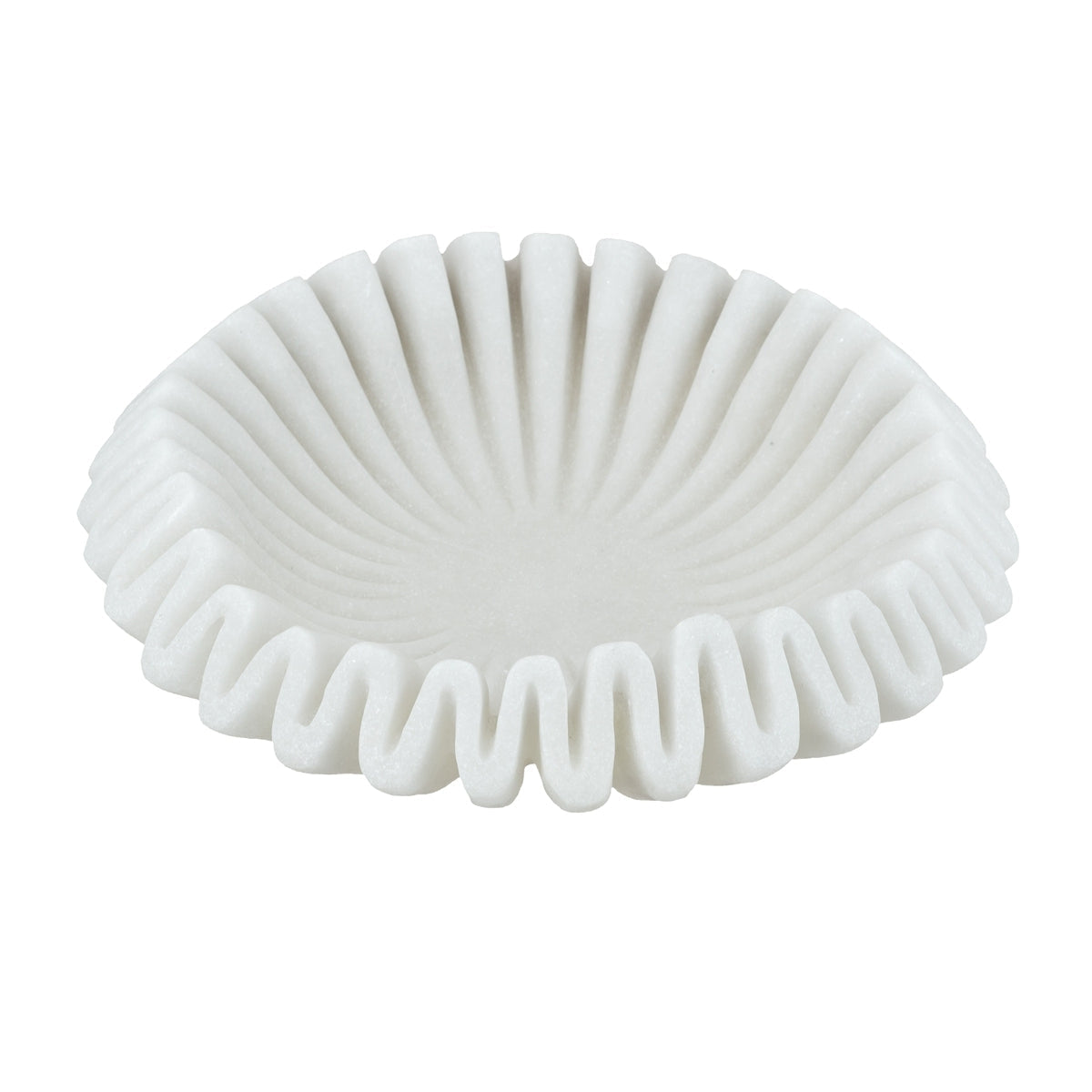 Wavy Sand bowl - White Finish
