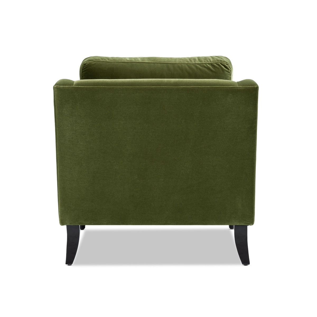 Josephine Upholstered Accent Chair with Wooden Legs, Olive Green Performance Velvet - OROA Online Furniture