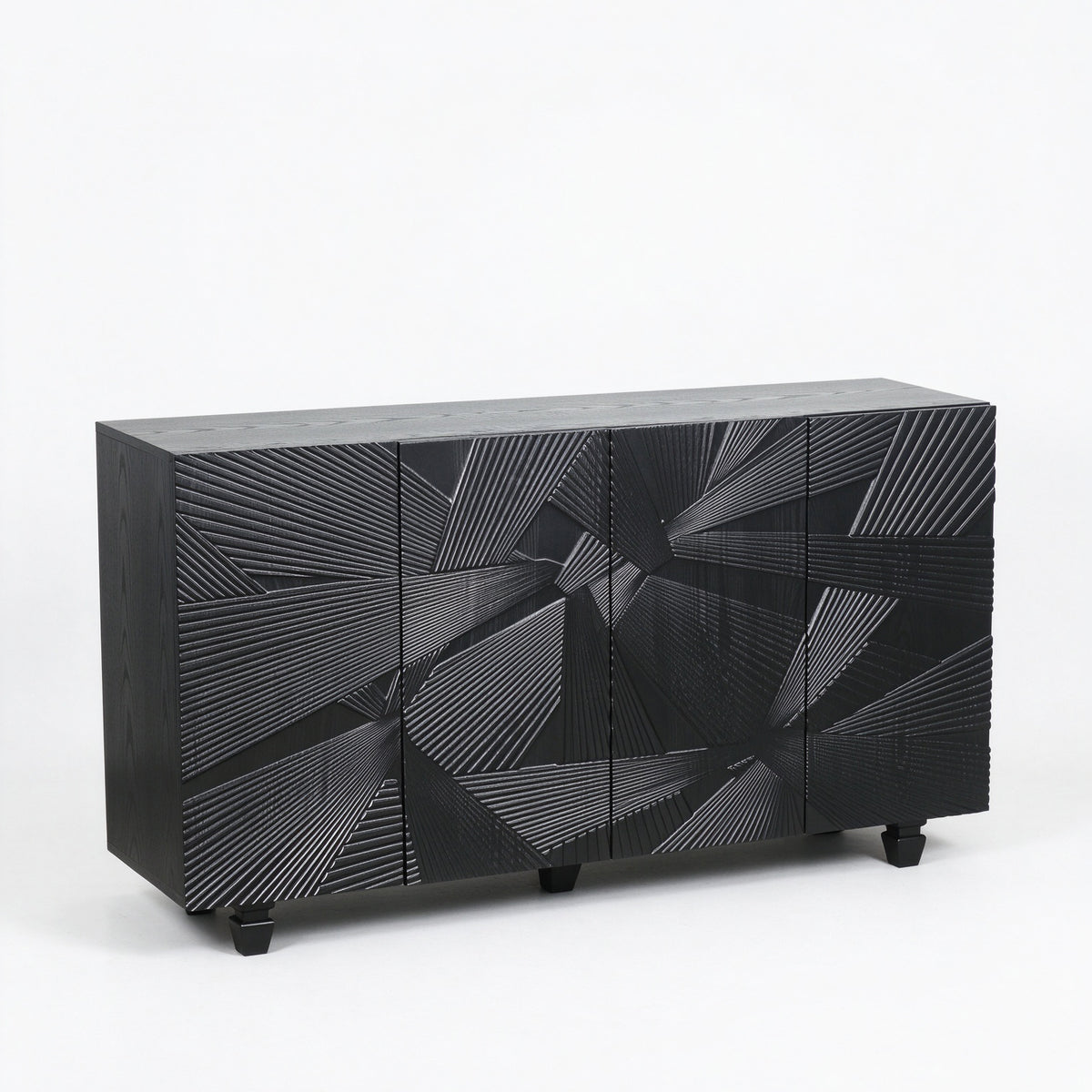 Black Woven Pattern Sideboard 59 Inch – OROA, view 6