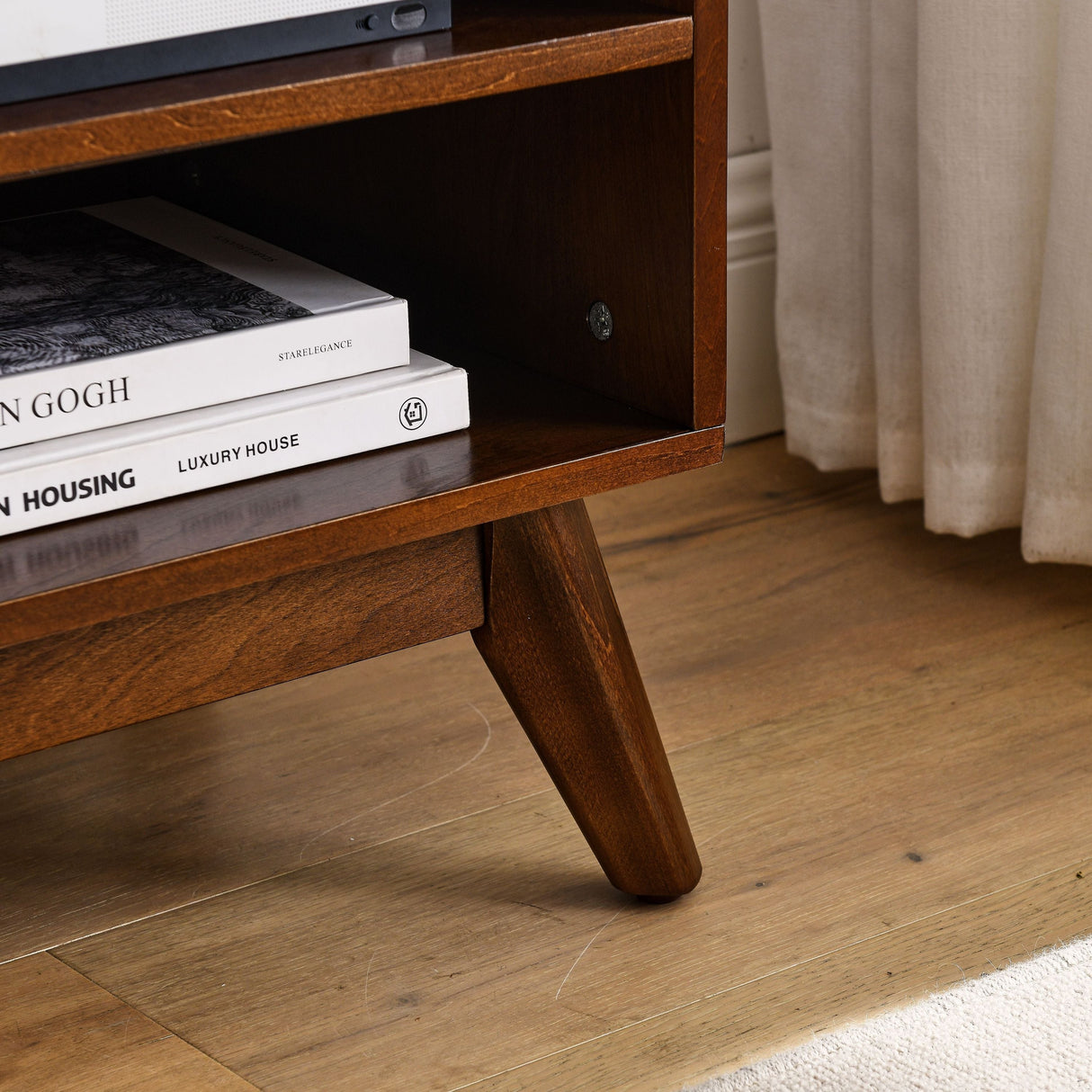 Mid Century Modern Rattan TV Stand - OROA