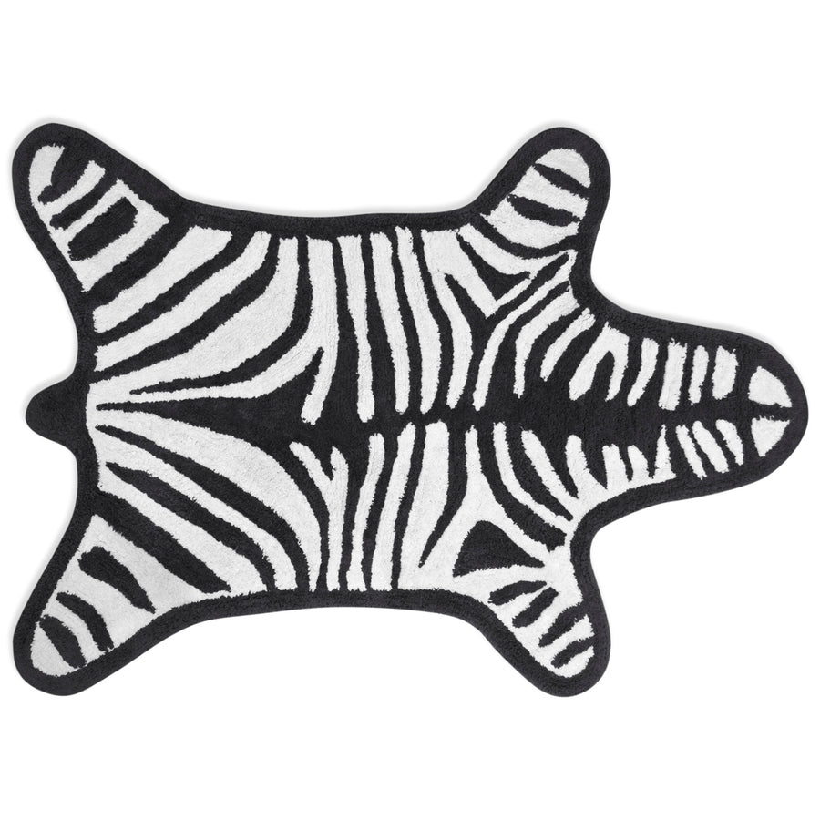 Stripes Cotton Reversible Bath Mat | Jonathan Adler Zebra | Oroa.com