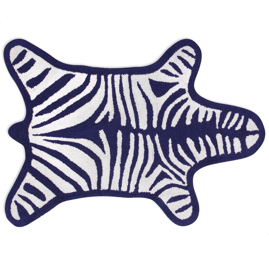 Stripes Cotton Reversible Bath Mat | Jonathan Adler Zebra | Oroa.com