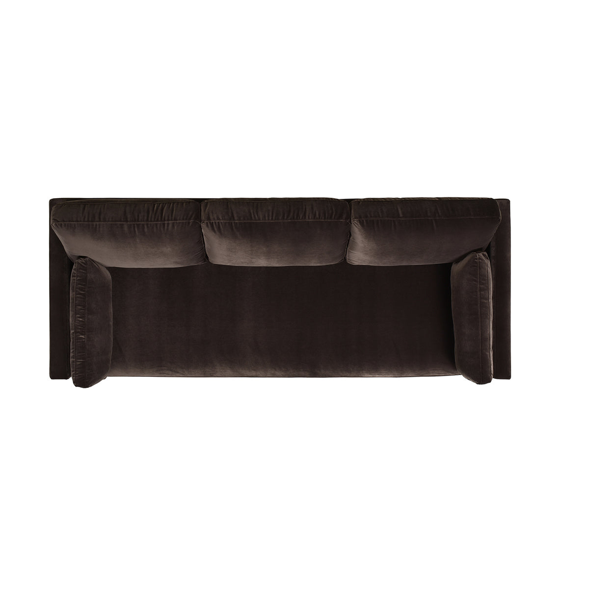 Knox Modern Farmhouse Sofa, Deep Brown Performance Velvet - OROA Online Furniture