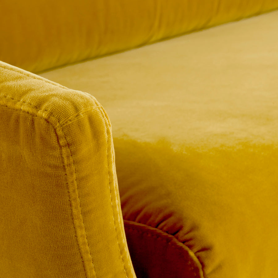 Brass Base Settee | Jonathan Adler Beaumont | Oroa.com