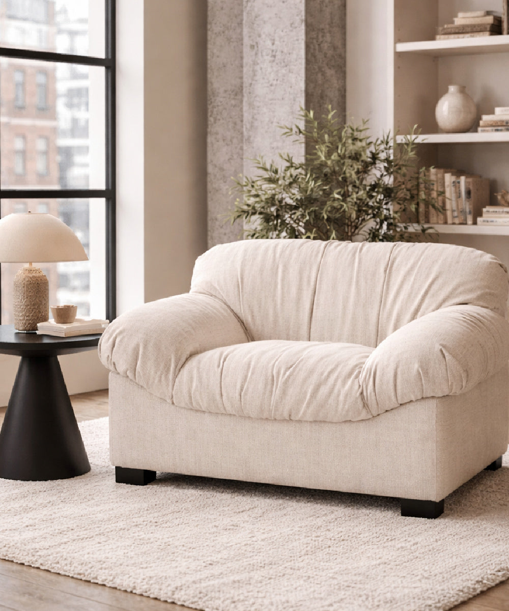 Modern European furniture - Vintage-Inspired Wrinkled Lounge Chair - www.oroa.com