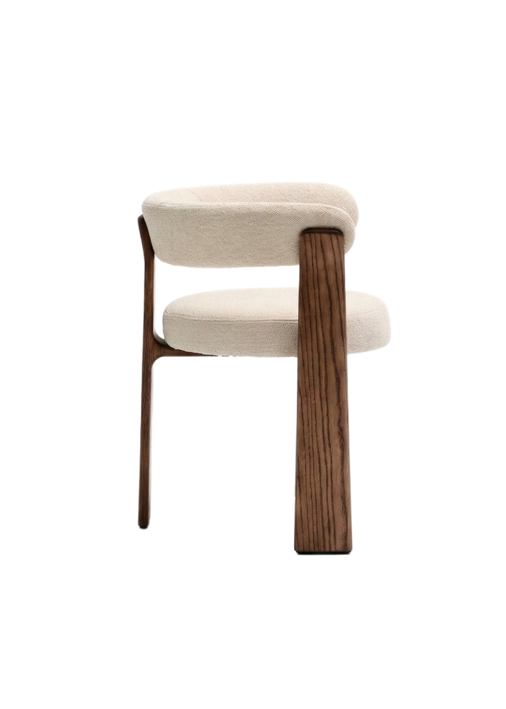 Modern dining chair with dark wood legs - www.oroa.com