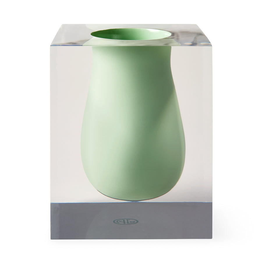 Acrylic Cube Scoop Vase | Jonathan Adler Bel Air | Oroa.com