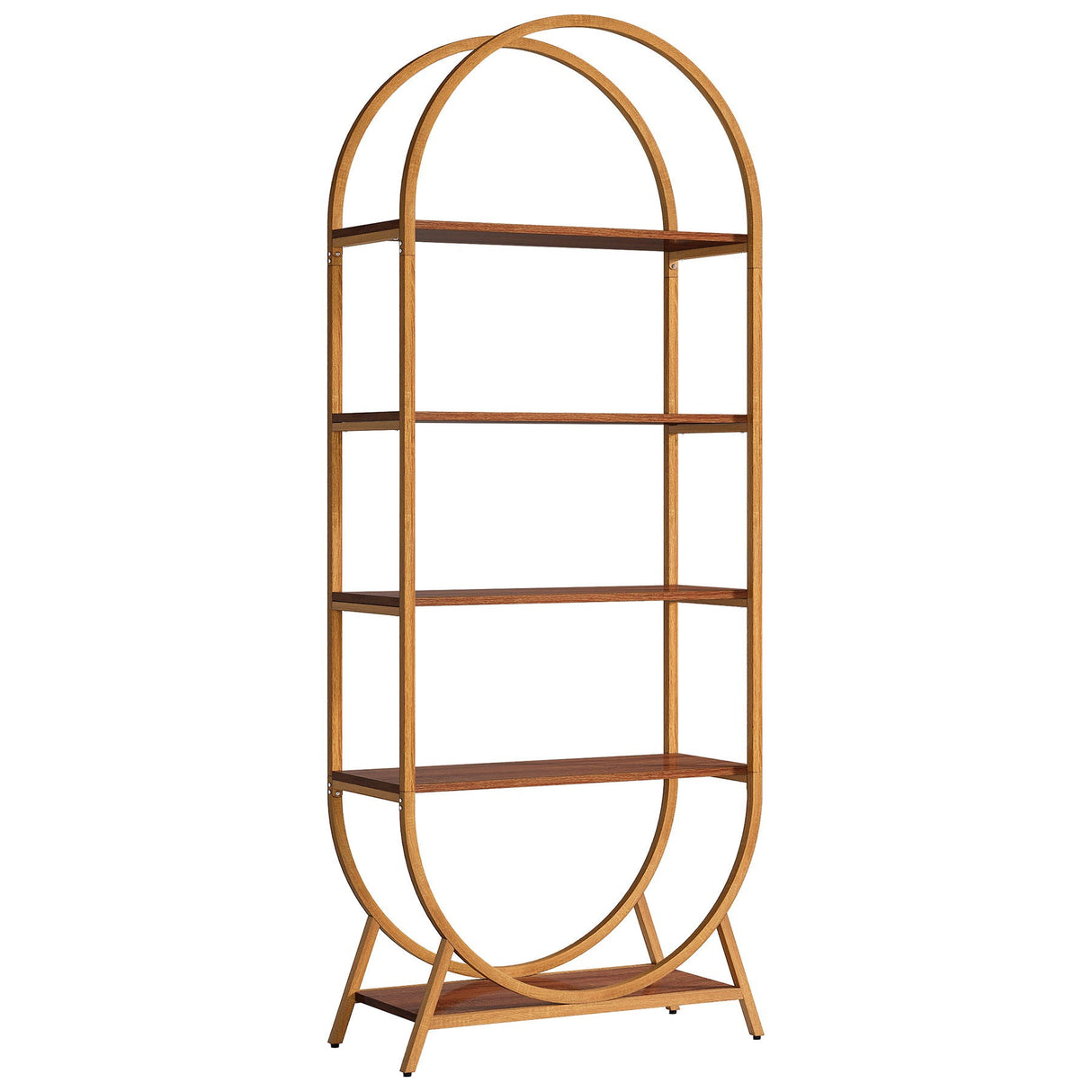 Modern Arched 5-Tier Bookshelf | OROA