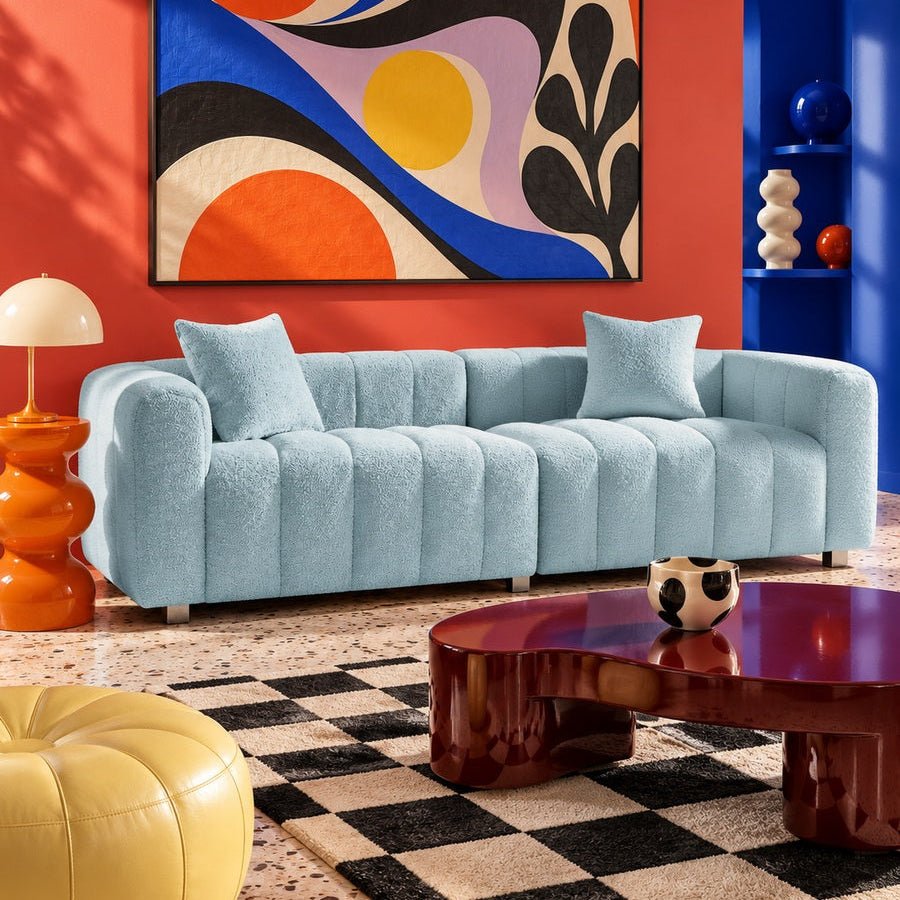 light blue sofa - bubble sofa