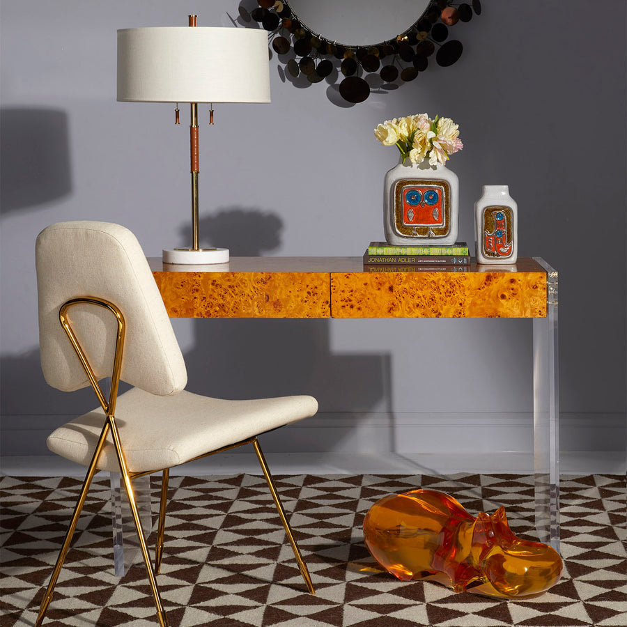 Orange Acrylic Animal Sculpture | Jonathan Adler Hippo | Oroa.com