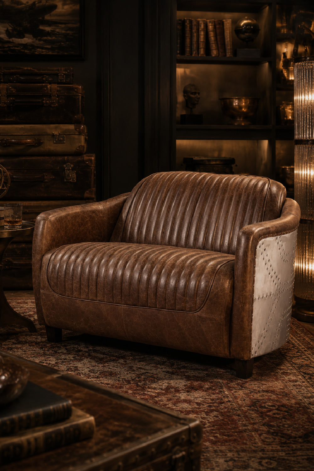 leather loveseat - oroa