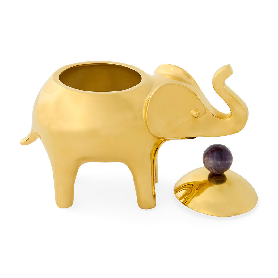 Amethyst Sphere Gold Box | Oroa.com