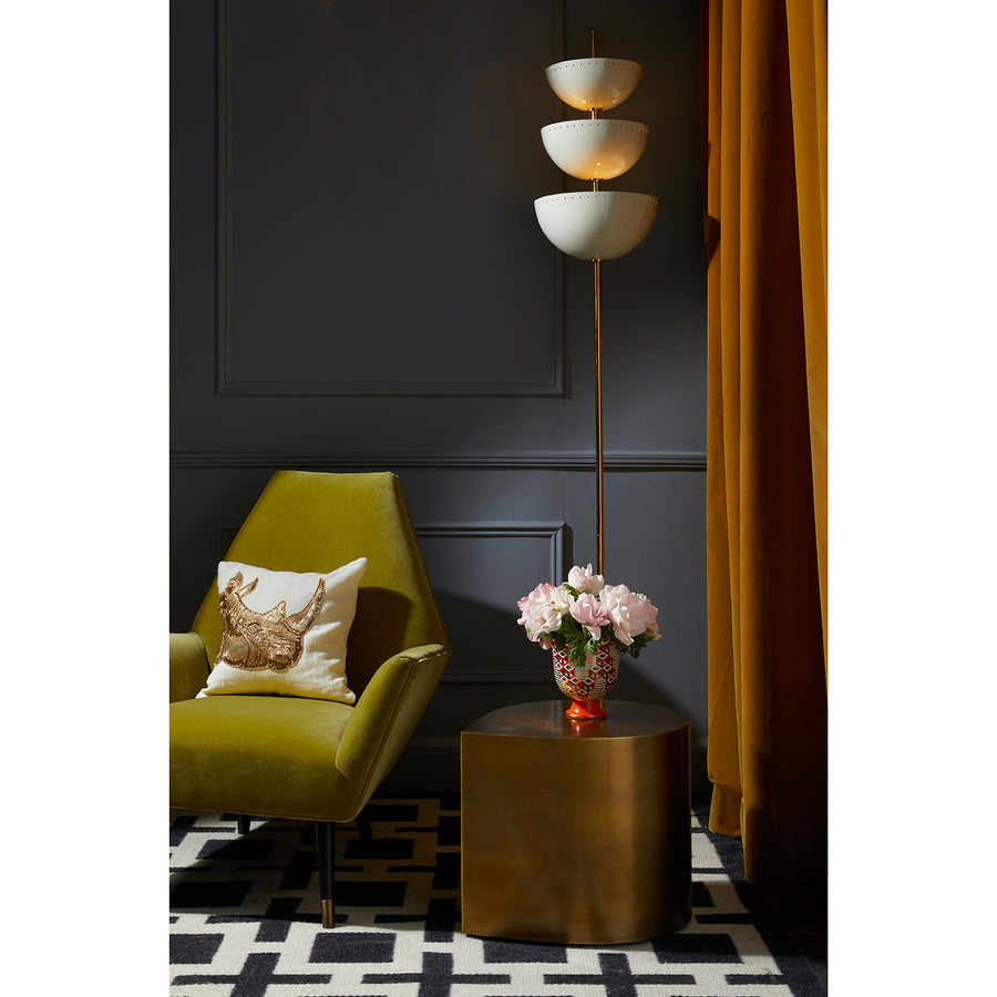 Antique Brass End Table | Jonathan Adler Teardrop | Oroa.com