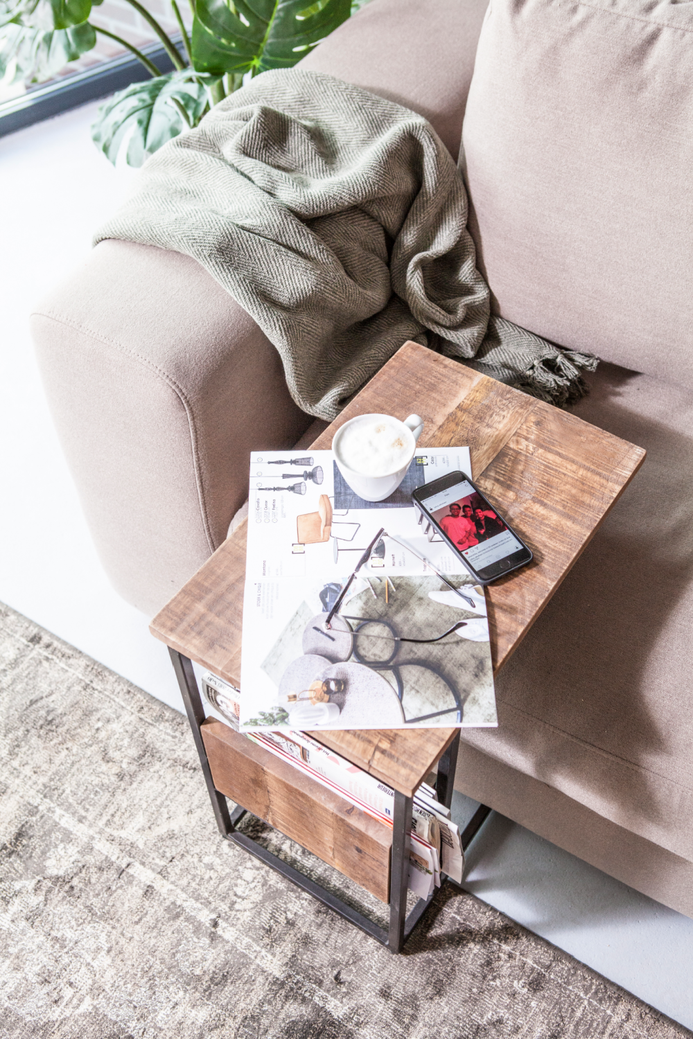 Square Wooden Tray Table | By Boo Pank | Oroa.com