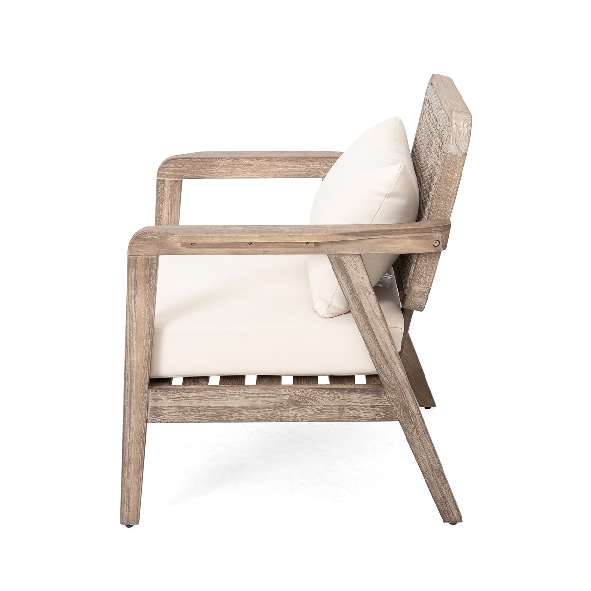 Outdoor Acacia Wood Patio Club Chair - OROA