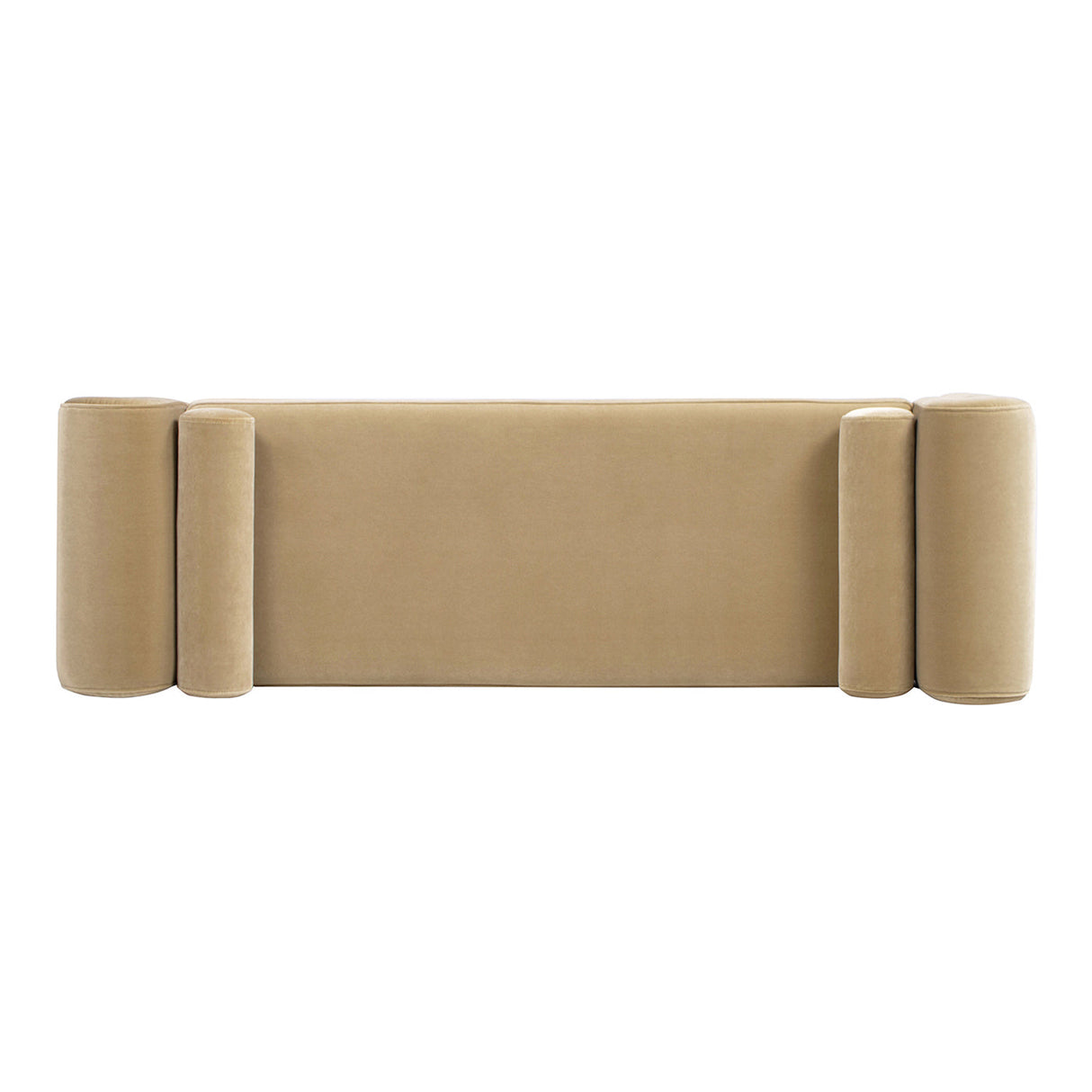 Camel Brown Arched Bench - Mason