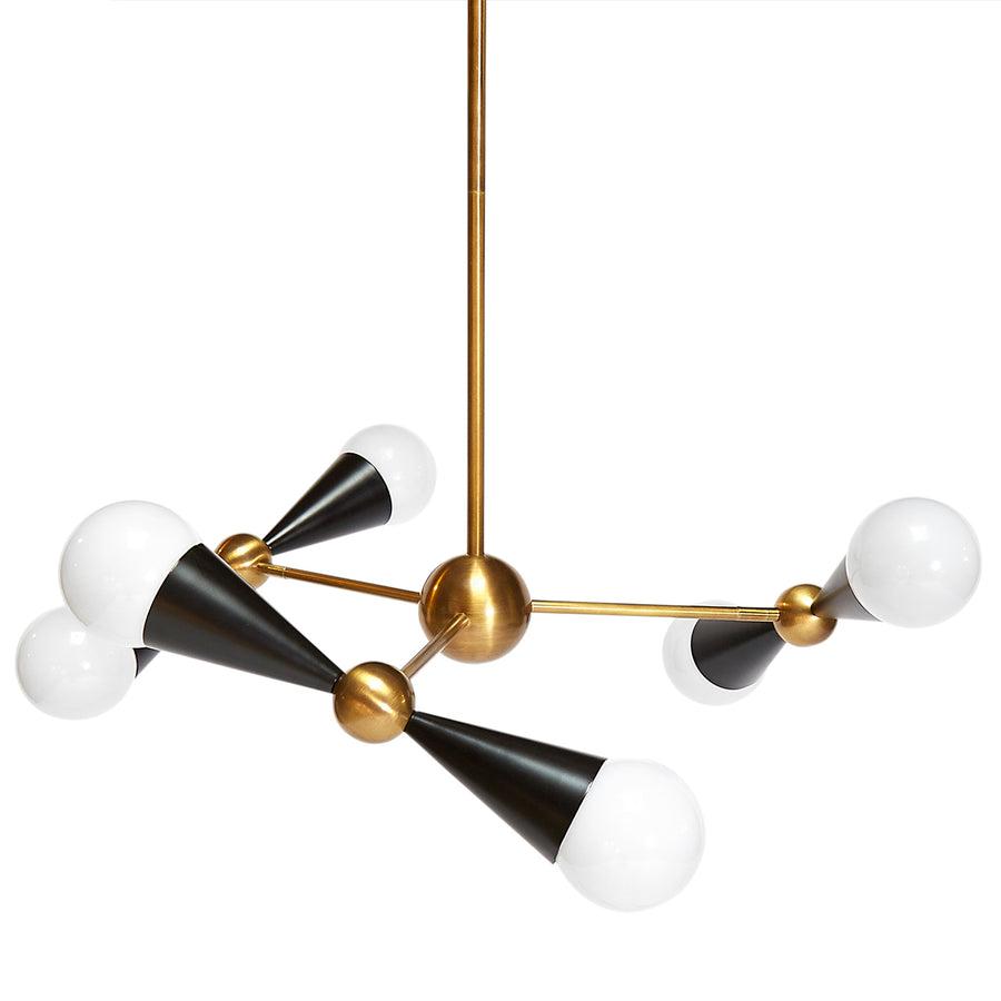 Antique Brass 6-Light Chandelier | Jonathan Adler Caracas | Oroa.com