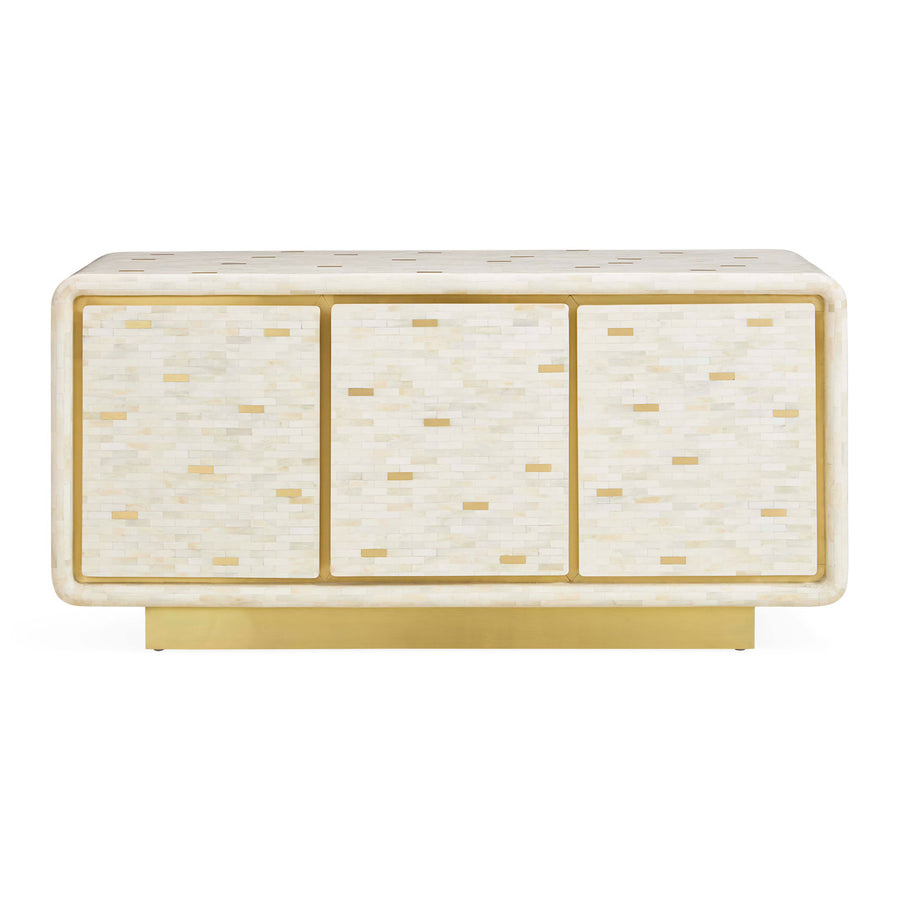 Bone Marquetry 3-Door Sideboard | Jonathan Adler Casablanca | Oroa.com