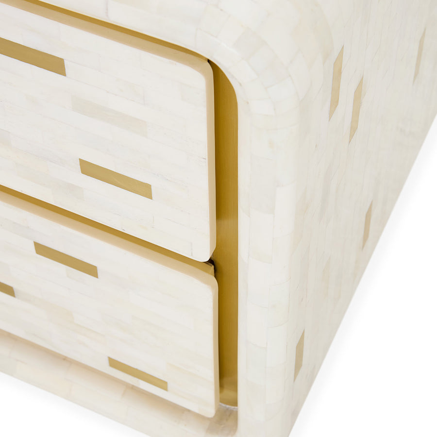 2-Drawer Brick End Table | Jonathan Adler Casablanca | Oroa.com