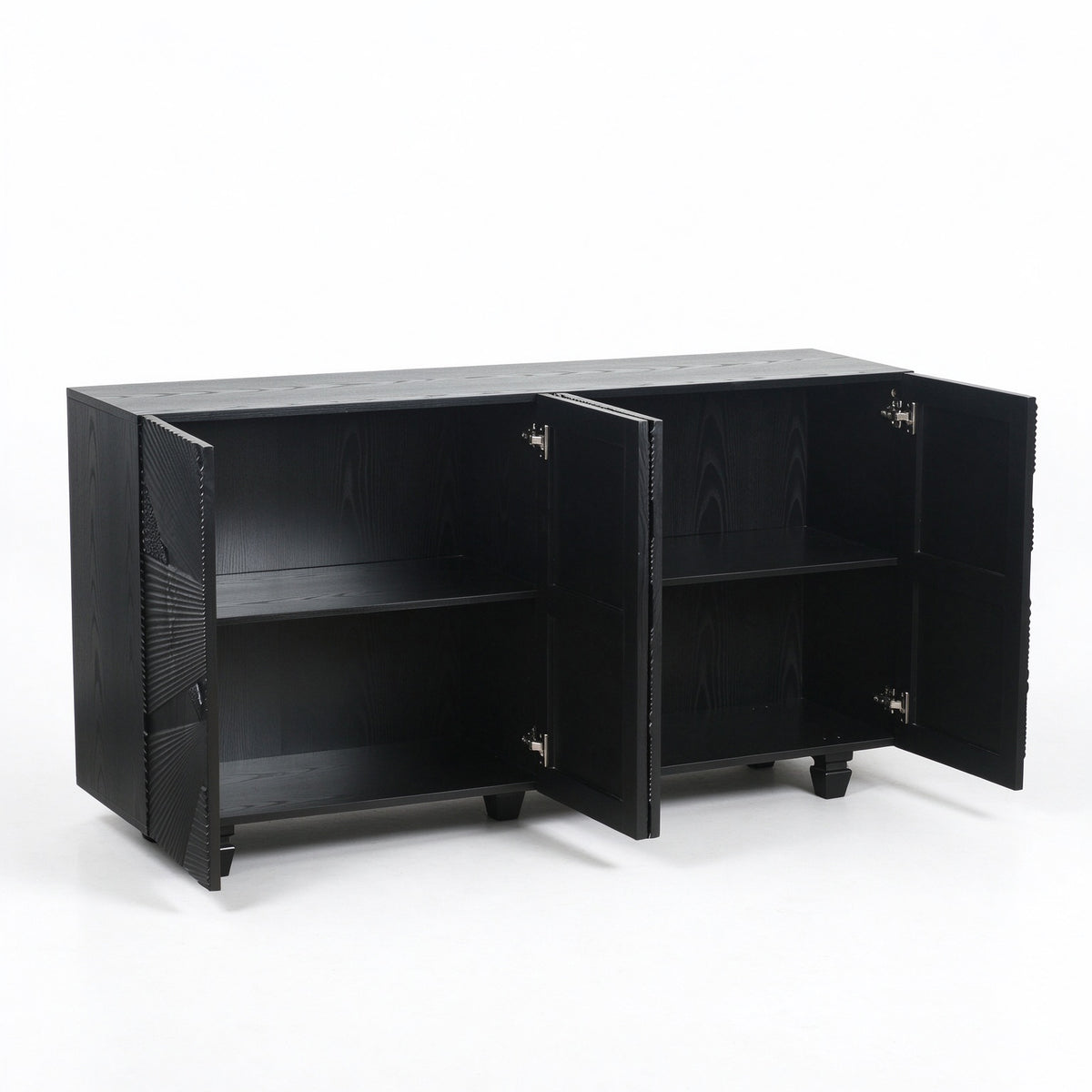 Black Woven Pattern Sideboard 59 Inch – OROA, view 5