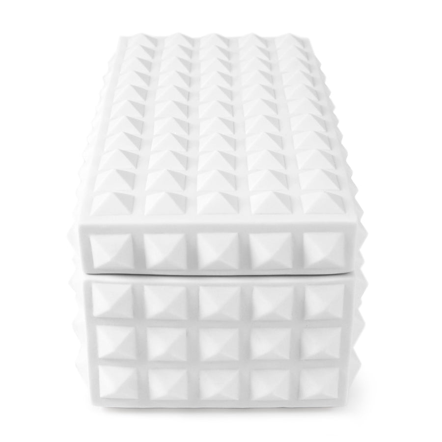 Porcelain Square Studded Box | Jonathan Adler Charade | Oroa.com