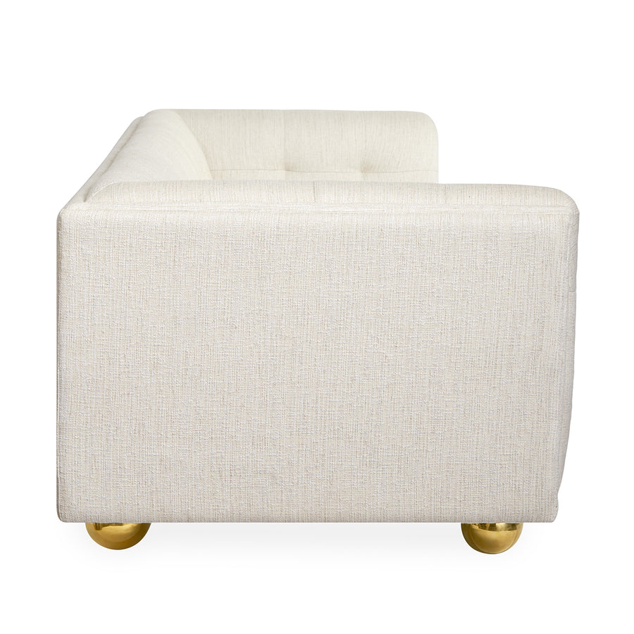Tufted White Sofa | Jonathan Adler Claridge | Oroa.com