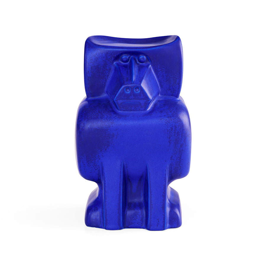 Blue Stoneware Sculpture | Jonathan Adler Cobalt Baboon | Oroa.com