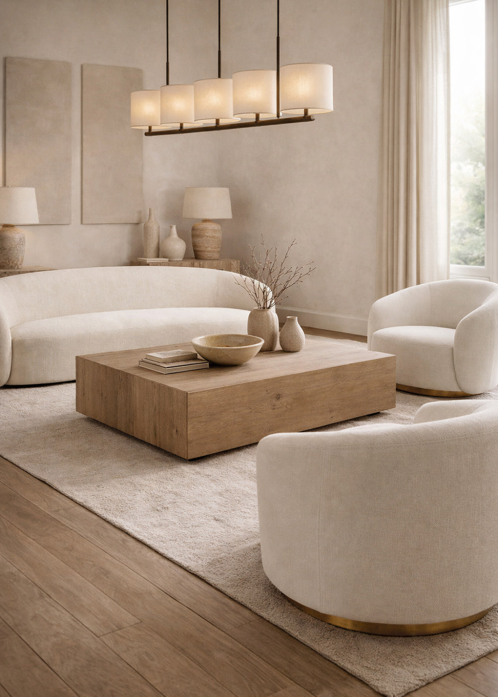 off white swivel arm chair - www.oroa.com