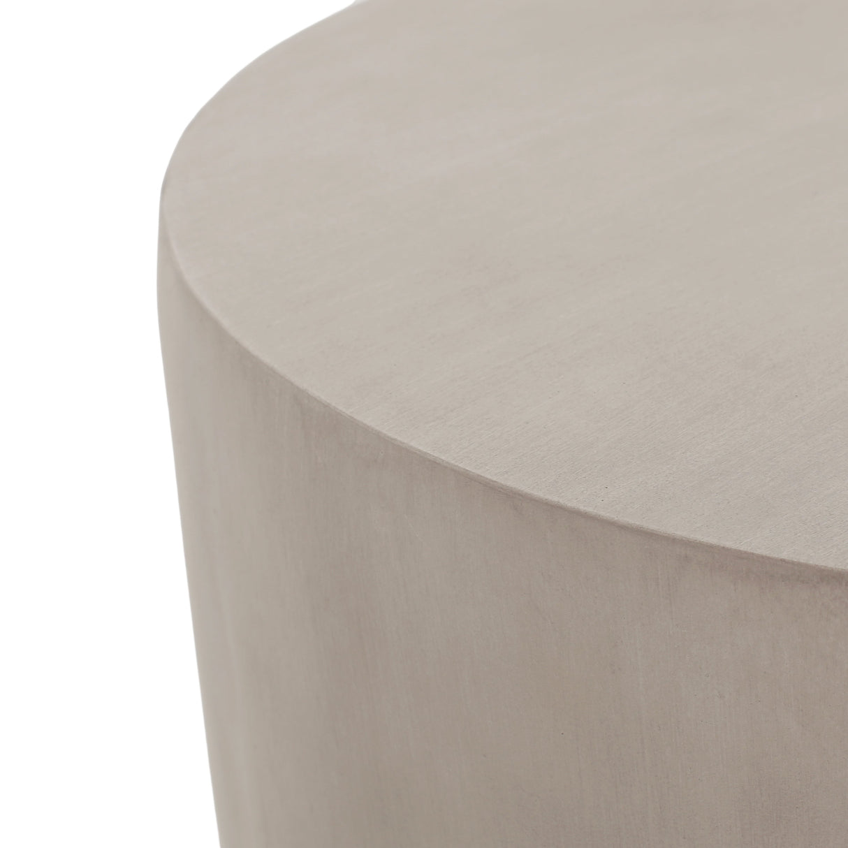 Outdoor Round U-Shape Side Table Light Grey