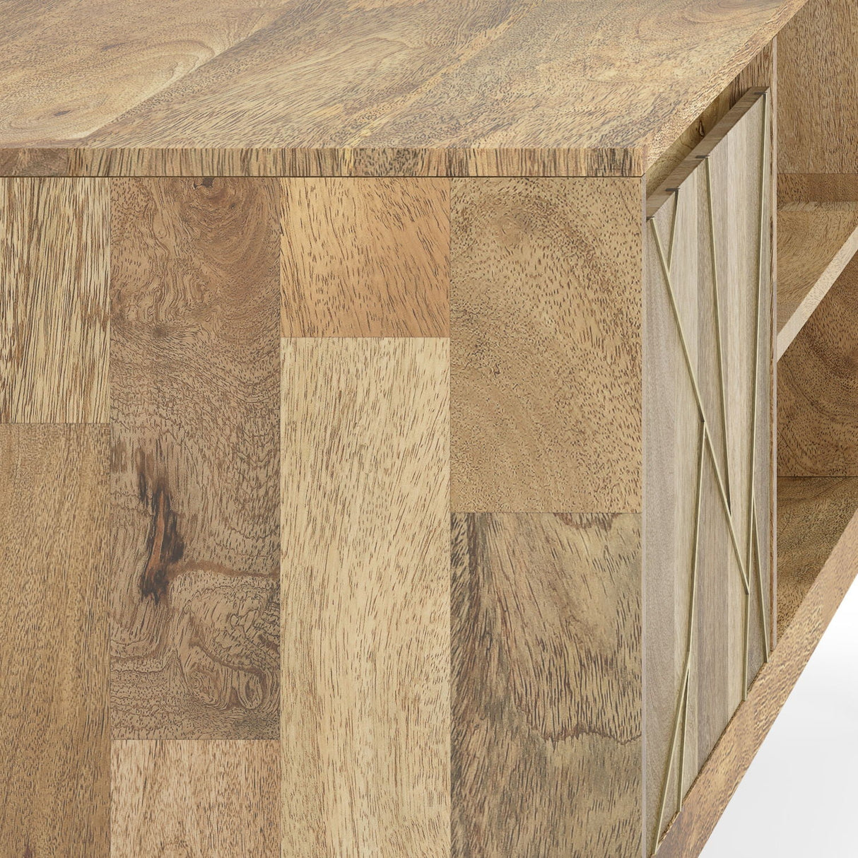 Jager - TV Media Stand - Mango Wood