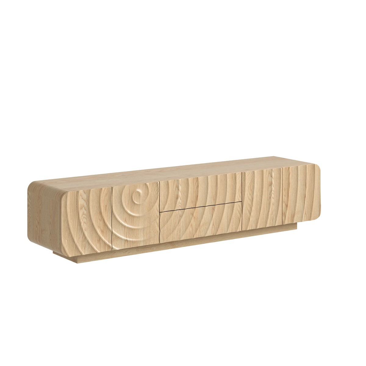 Natural Wave Front Media Console 70 Inch – OROA, view 2