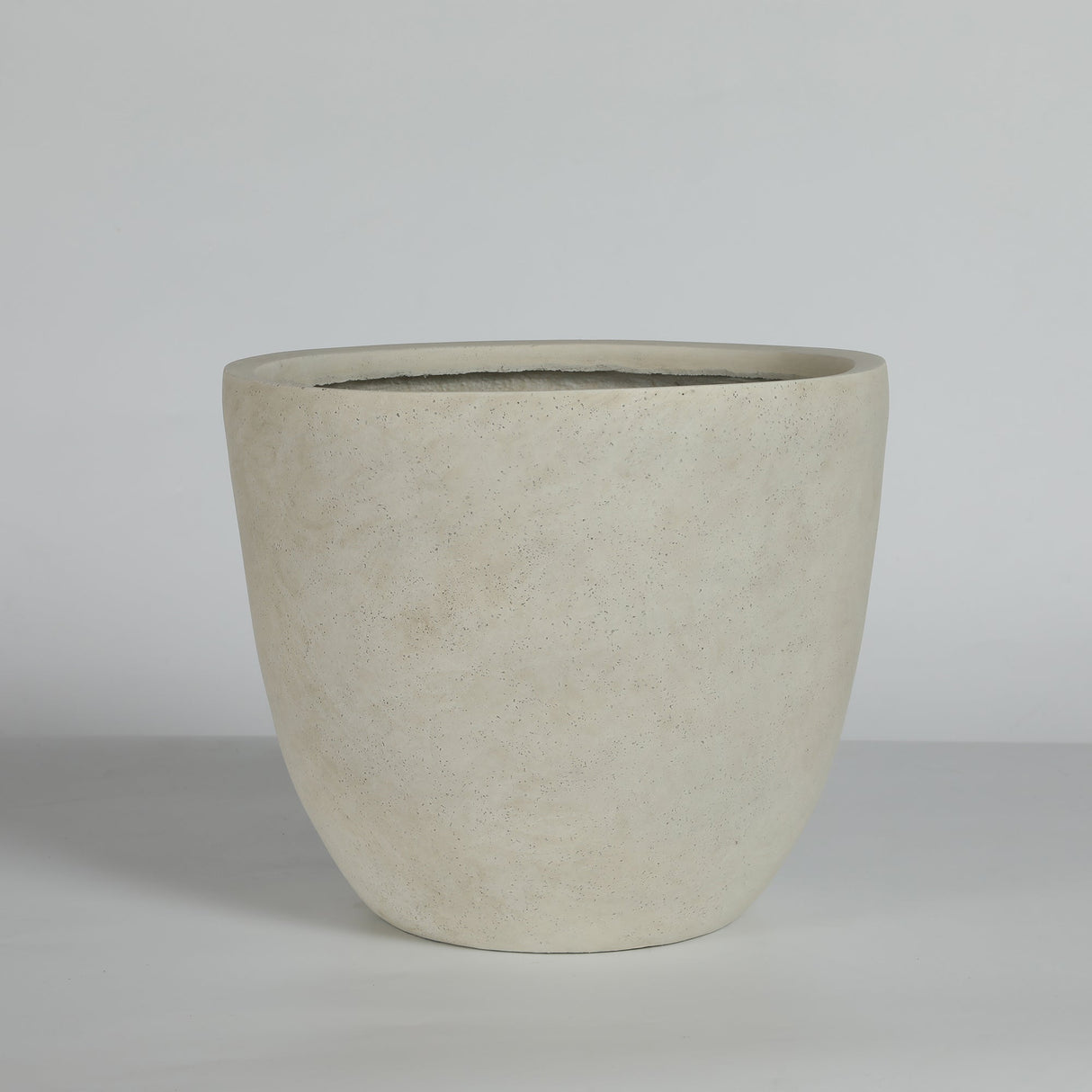 Round Concrete Planter (S/2), Large Outdoor Indoor/Outdoor