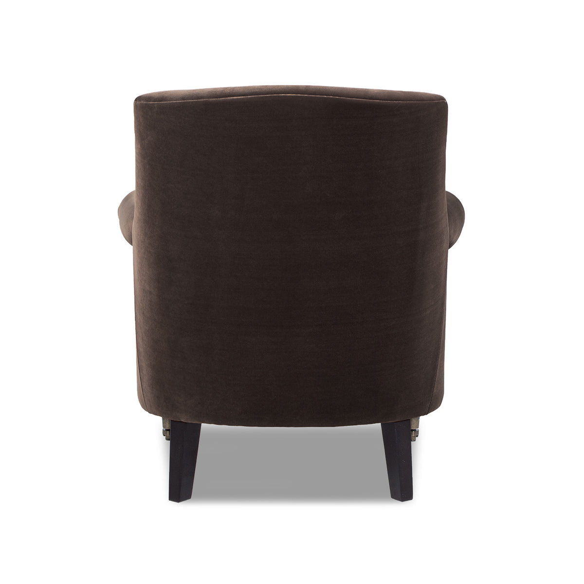 Eloise Pleated Sock Arm Accent Armchair, Deep Brown Performance Velvet - OROA Online Furniture