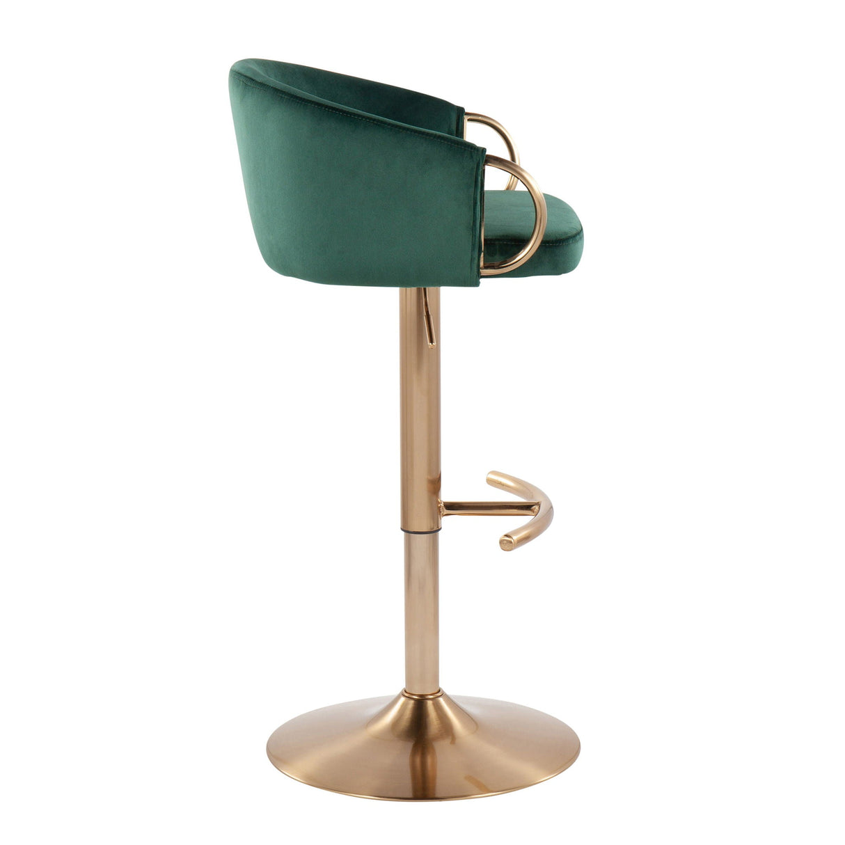 Glam Adjustable Bar Stool (S/2) - Claire