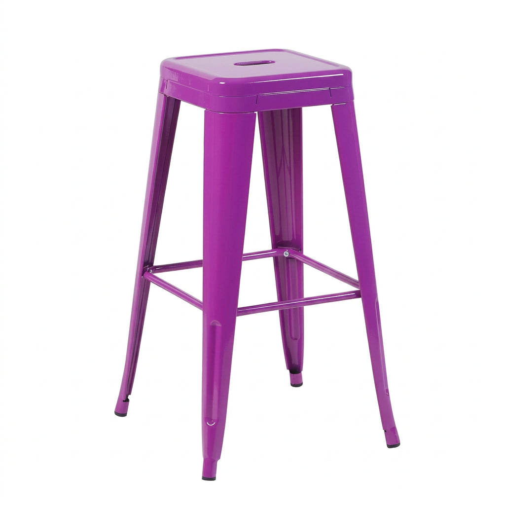 Purple Metal Bar Stools (4) | Catchy