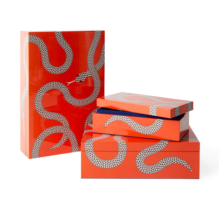Orange Lacquer Jewelry Box L | Oroa.com