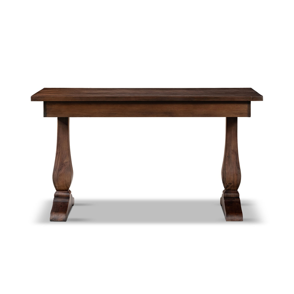 Whitmore Reclaimed Pine Writing Desk, Java Brown with Natural Grain - OROA Modern Furniture