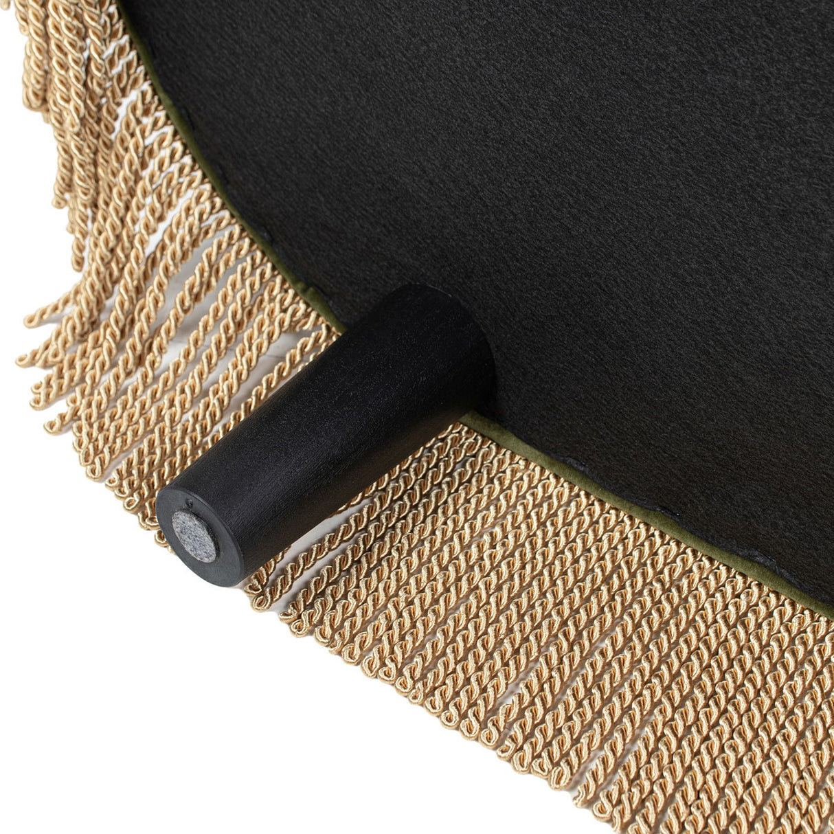 Melindaa - Oval Tufted Bullion Fringe Storage Bench
