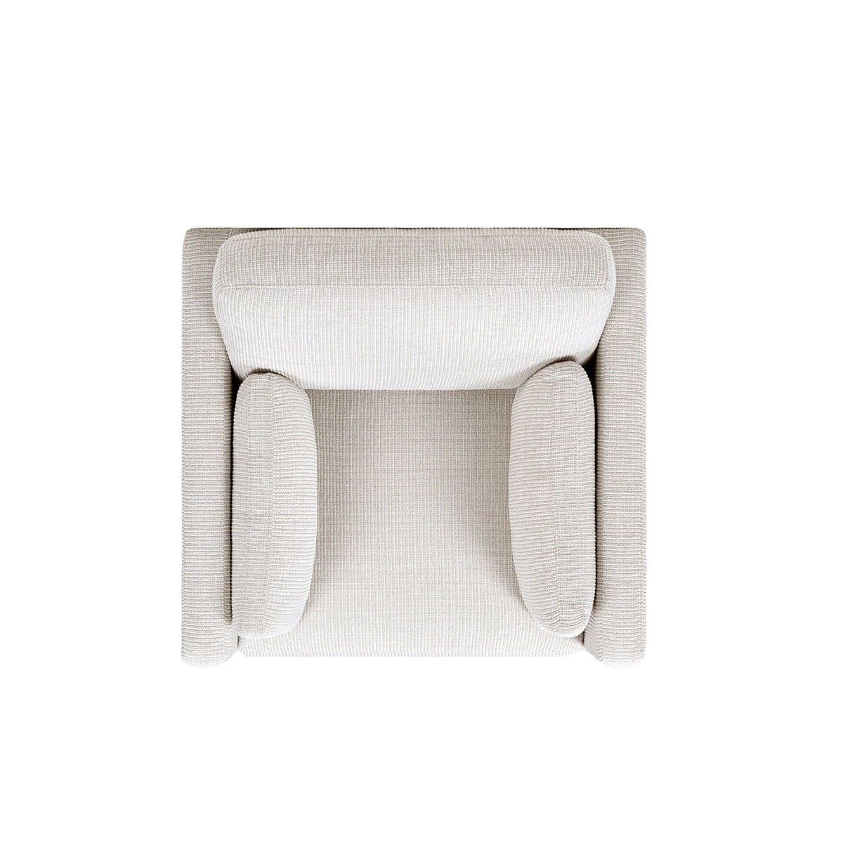 Knox Modern Farmhouse Arm Chair, Light Beige Chenille with Pinewood Frame - OROA Online Furniture