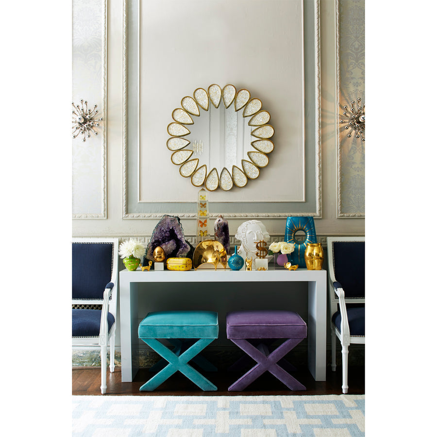 Gray Mother of Pearl Mirror | Jonathan Adler Petal | Oroa.com