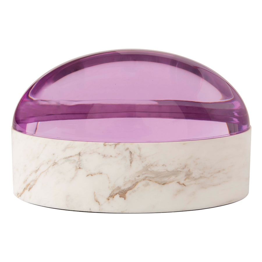 Purple Acrylic Lid Box L | Jonathan Adler Globo | Oroa.com