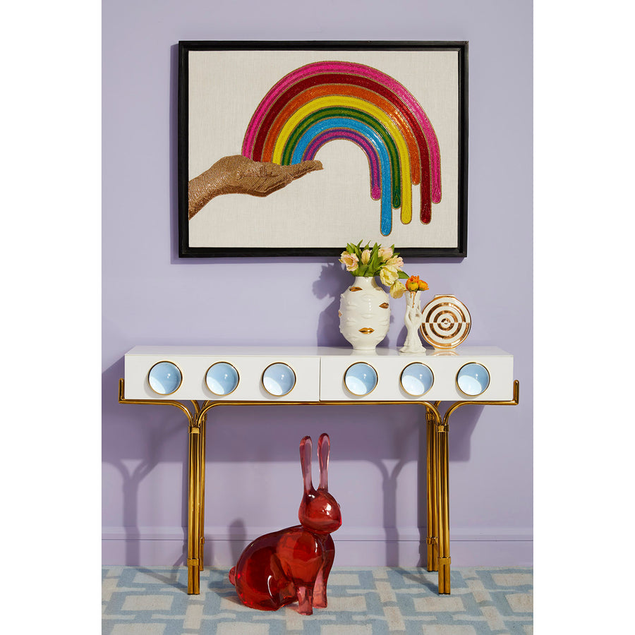Red Acrylic Decorative Object | Jonathan Adler Rabbit | Oroa.com