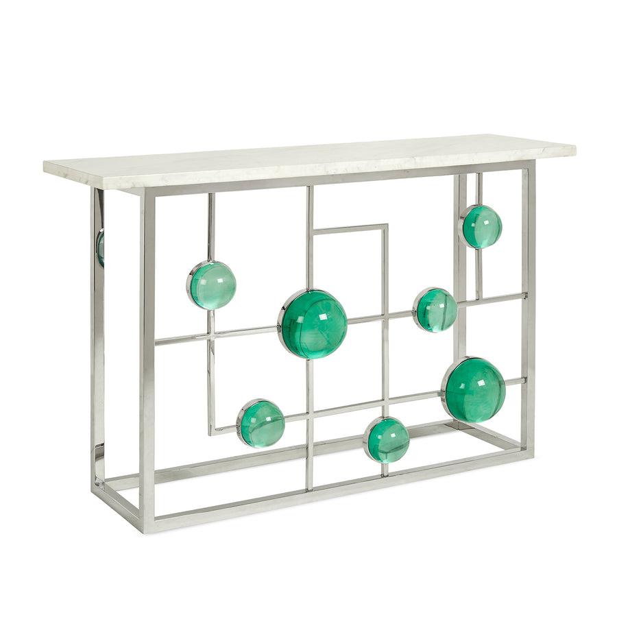 Marble Fretwork Console Table | Jonathan Adler Globo | Oroa.com