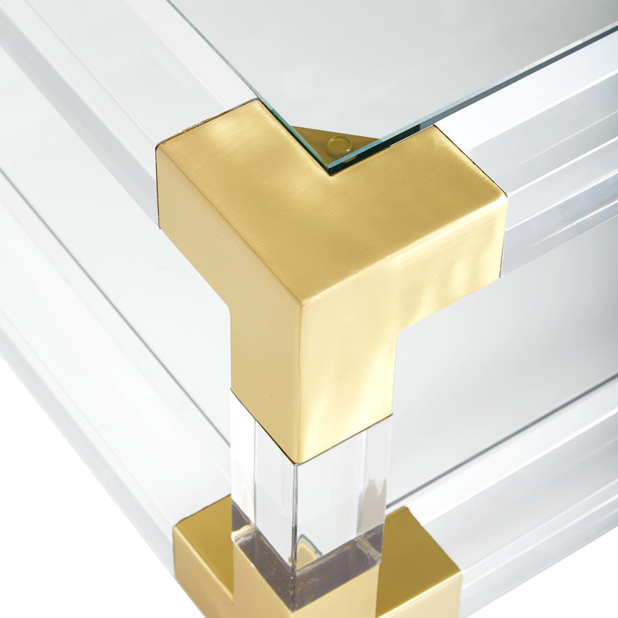 Two-Tier Glass Cocktail Table | Jonathan Adler Jacques | Oroa.com