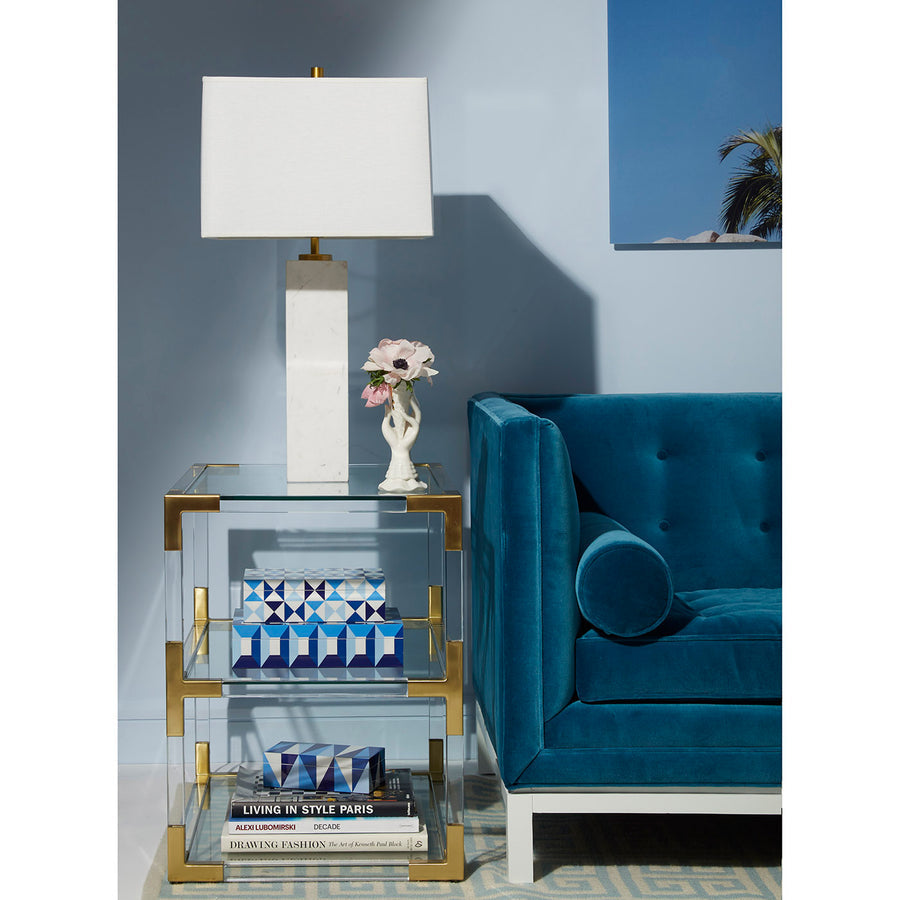 Geometric Pattern Lacquer Box S | Jonathan Adler Sorrento | Oroa.com