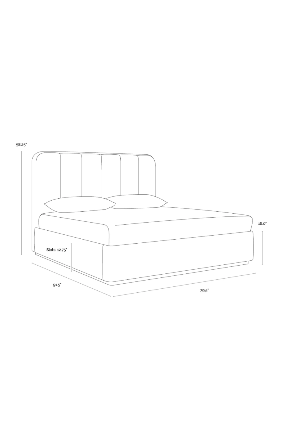 Channel Tufted Bed by Splendido Jamille, alternate view 24
